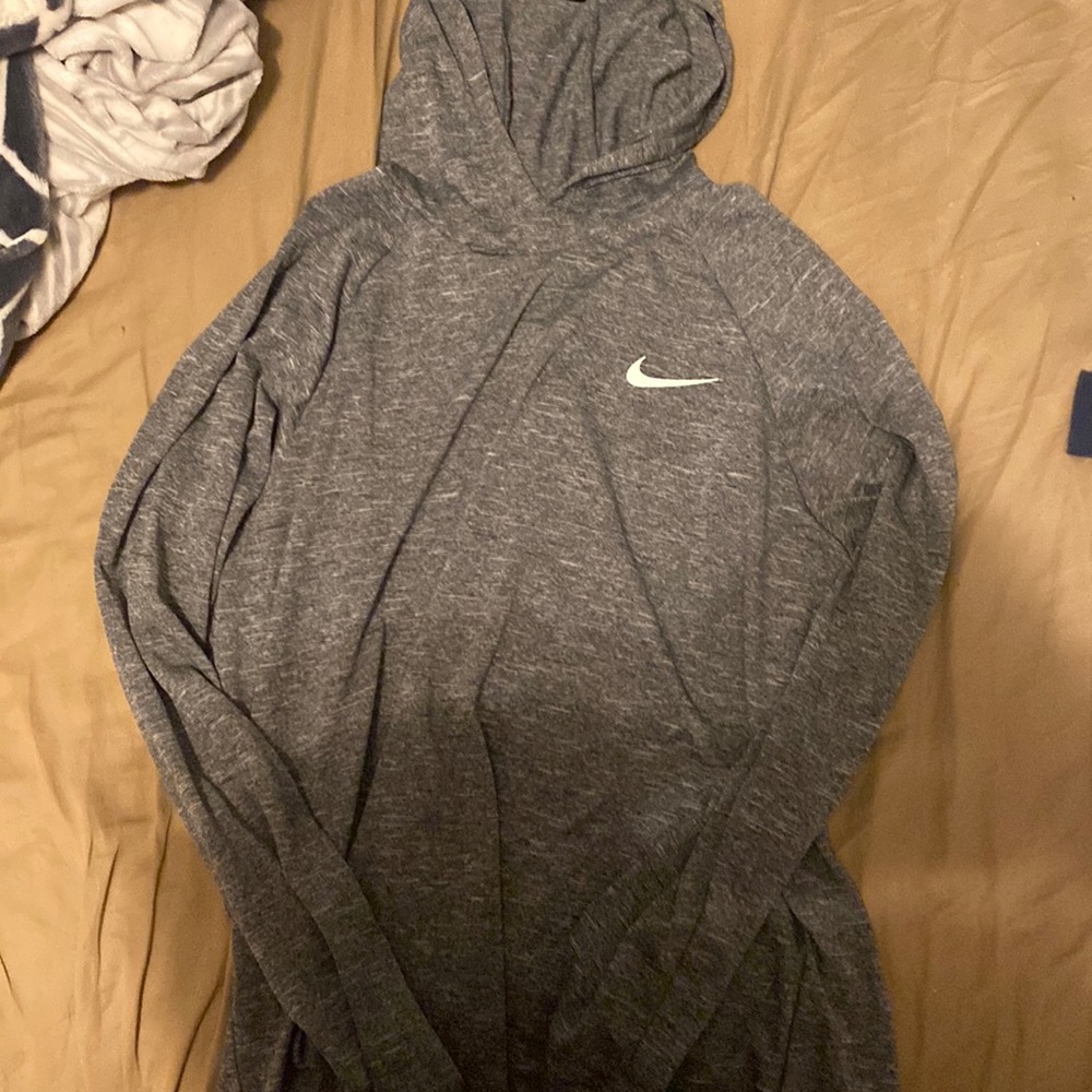 Nike Gray Dri-fit Hoodie Large